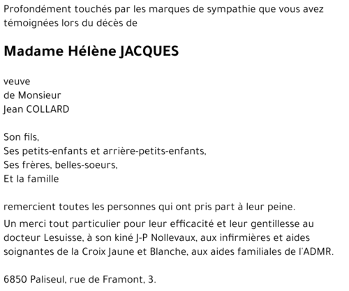 Hélène JACQUES