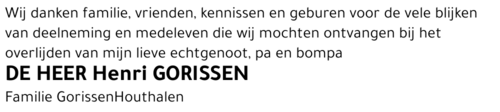 Henri GORISSEN