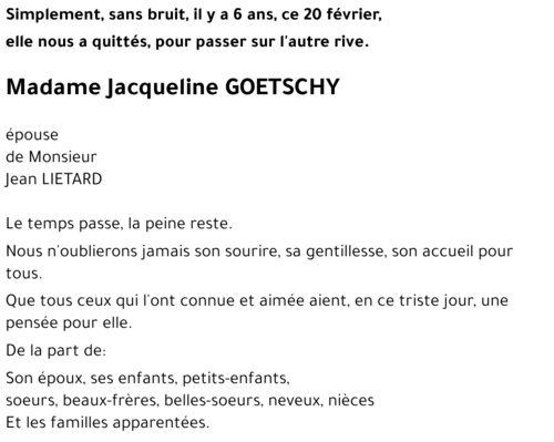 Jacqueline GOETSCHY