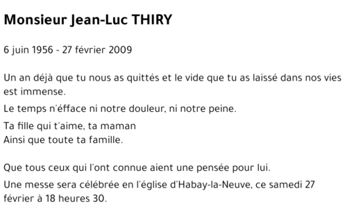 Jean-Luc THIRY