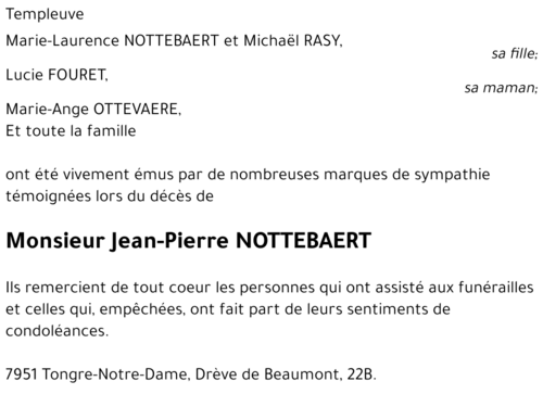 Jean-Pierre NOTTEBAERT