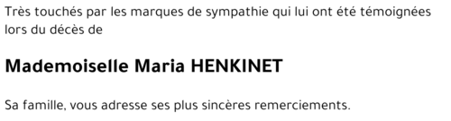 Maria HENKINET
