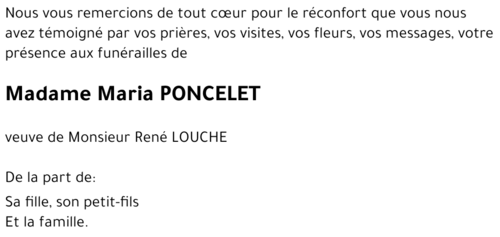 Maria PONCELET