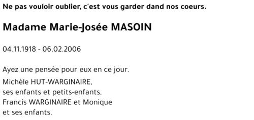 Marie-Josée MASOIN