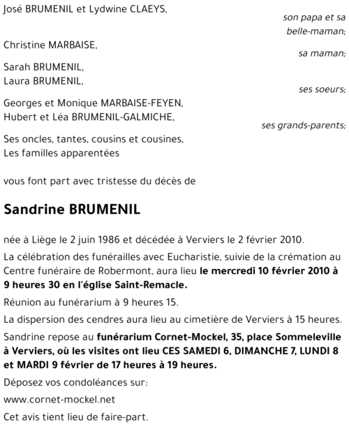 Sandrine BRUMENIL