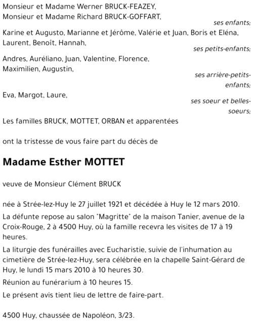 Esther MOTTET