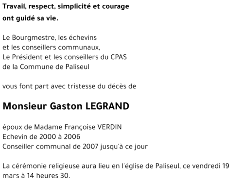 Gaston LEGRAND