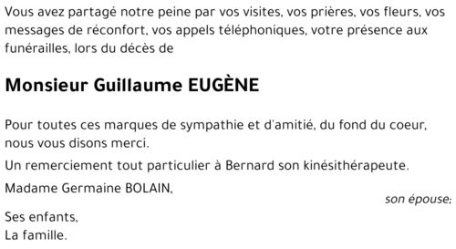 Guillaume EUGÈNE