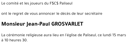 Jean-Paul GROSVARLET