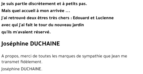Joséphine DUCHAINE