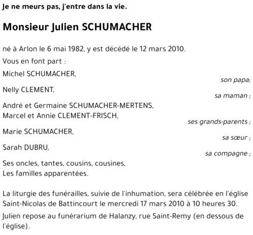 Julien SCHUMACKER