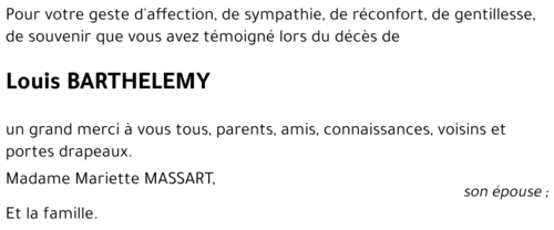 Louis BARTHELEMY