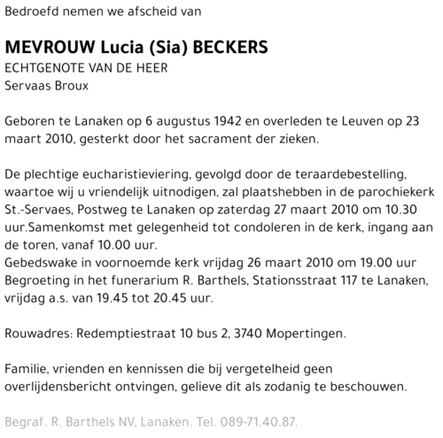 Lucia Beckers