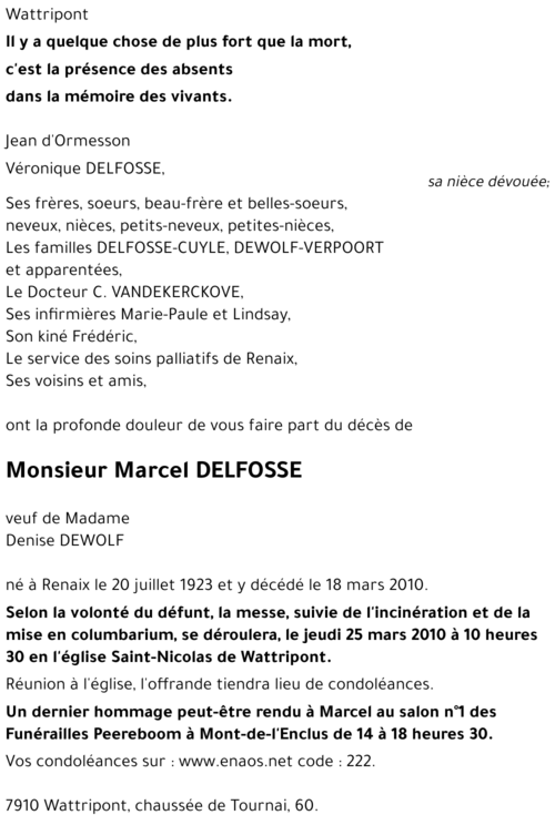 Marcel DELFOSSE