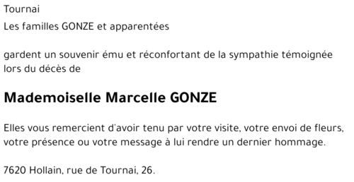 Marcelle GONZE