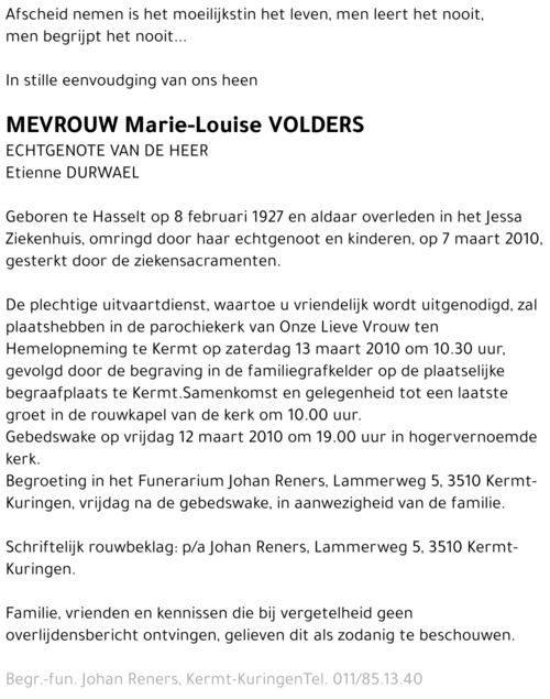Marie-Louise Volders