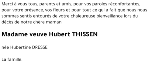 Hubertine THISSEN