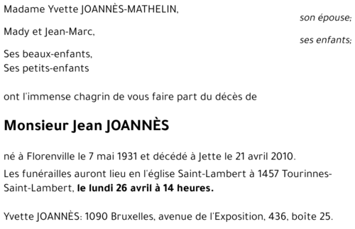 Jean JOANNÈS