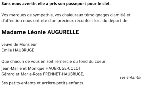 Léonie AUGURELLE