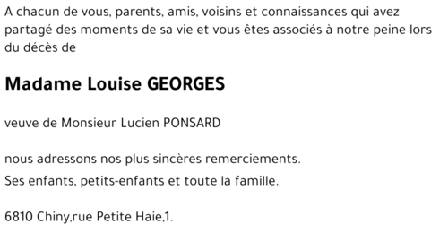 Louise GEORGES