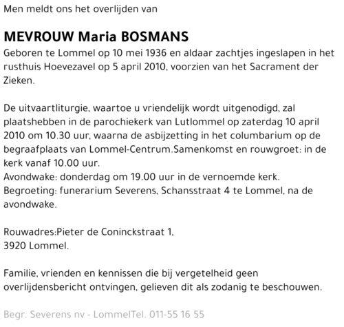 Maria Bosmans