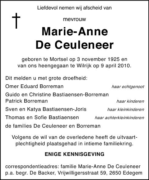 Maria De Ceuleneer