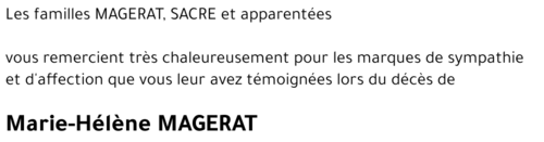 Marie-Hélène MAGERAT