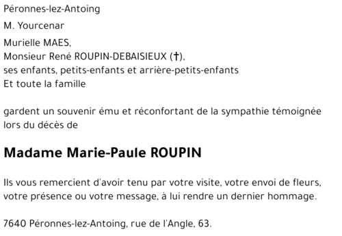 Marie-Paule ROUPIN