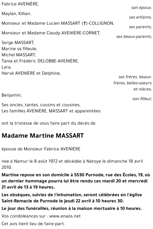 Martine MASSART