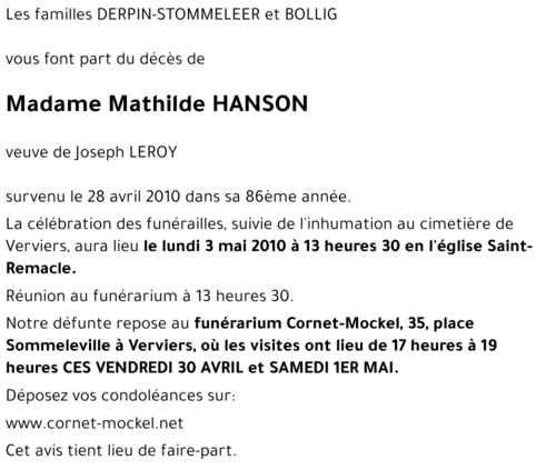 Mathilde HANSON