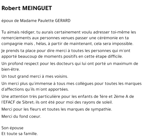 Robert MEINGUET