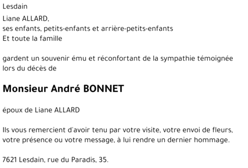 André BONNET