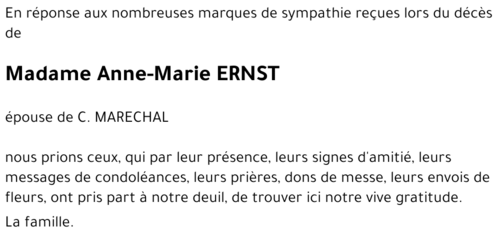 Anne-Marie ERNST