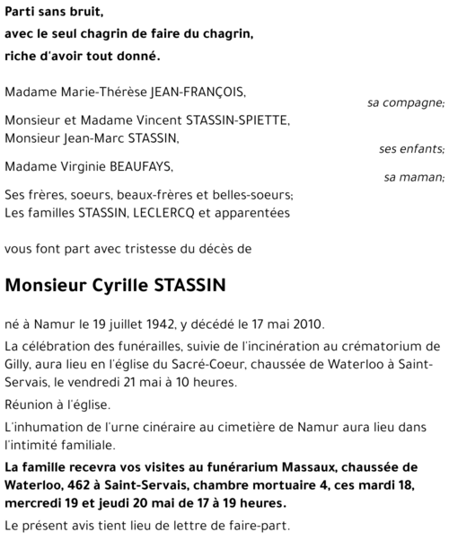 Cyrille STASSIN