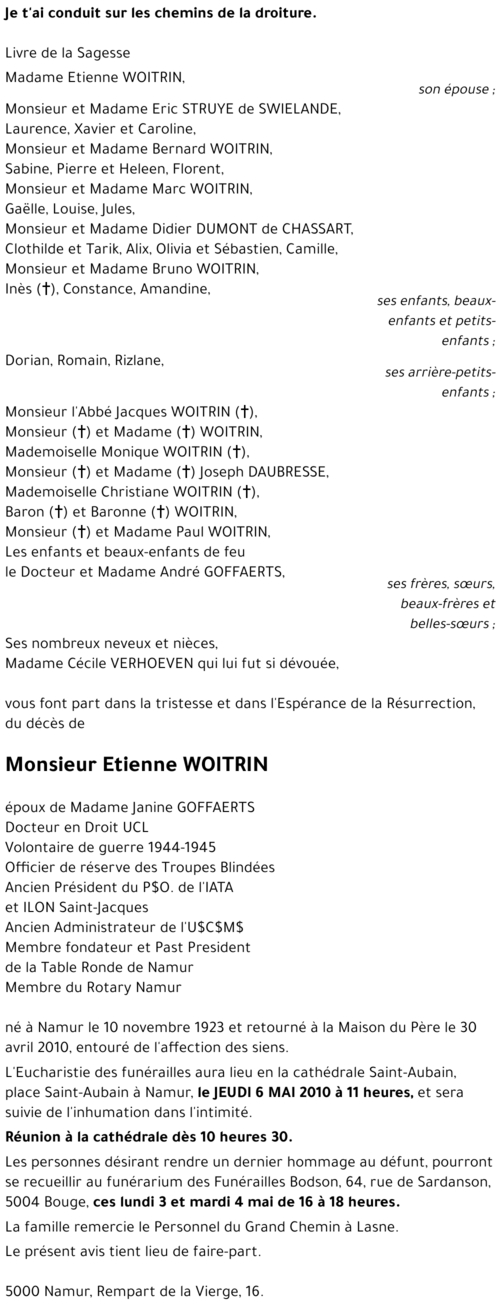 Etienne WOITRIN
