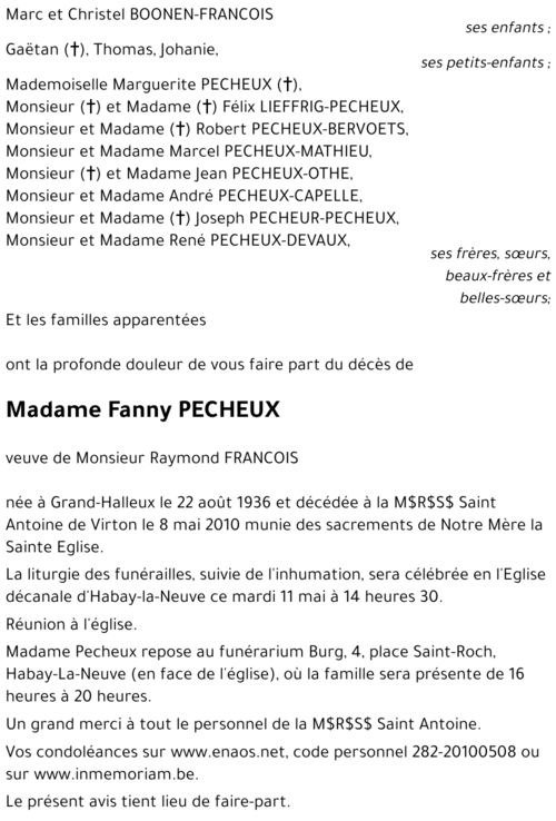 Fanny PECHEUX