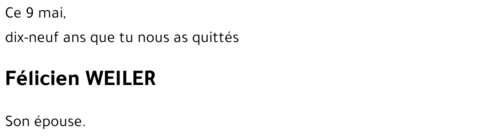 Félicien WEILER