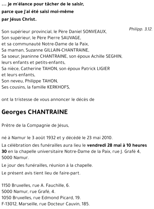 Georges CHANTRAINE