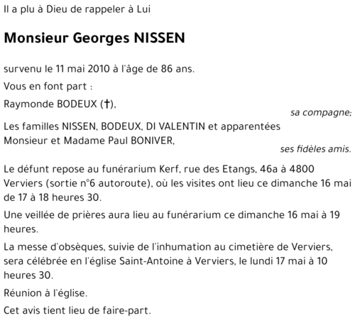 Georges NISSEN