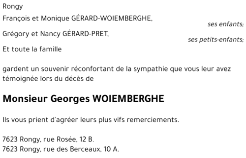 Georges WOIEMBERGHE