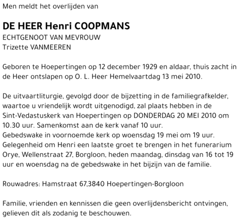 Henri Coopmans