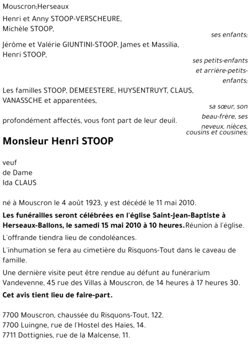 Henri STOOP