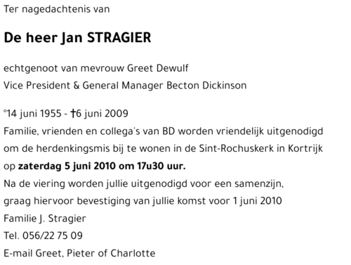Jan STRAGIER