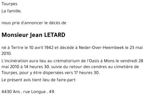 Jean LETARD