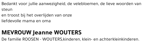 Jeanne WOUTERS