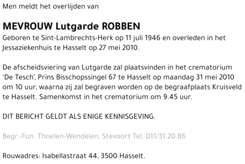 Lutgarde Robben