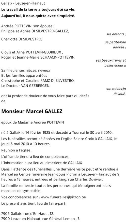 Marcel GALLEZ
