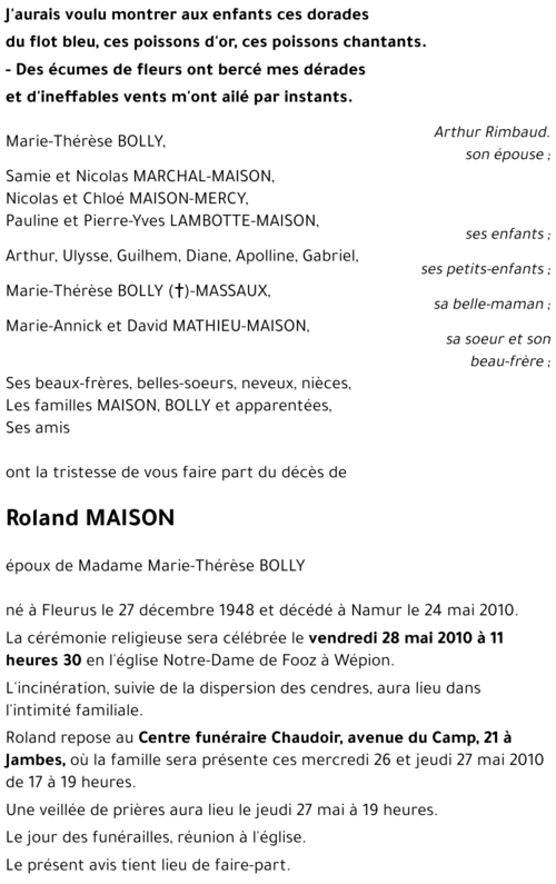 Roland MAISON