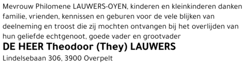 Theodoor (They) Lauwers