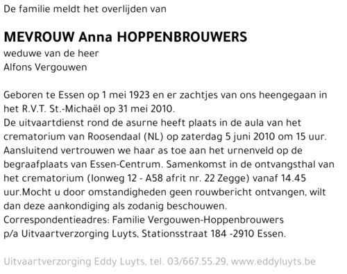 Anna Hoppenbrouwers